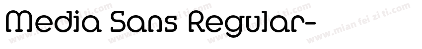 Media Sans Regular字体转换